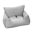 thumbnail image 4 of Cama De Perro Para Coche, Asiento Para Perros Peque?os, Cama Para Perro, Parte Inferior Antideslizante, Correa Ajustable, Gris Plateado Sunnimix Asiento elevador, 4 of 8