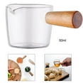 thumbnail image 3 of DOLITY 2x Milk Pot with Wooden Handle Resistant Glass Casserole Salad Casserole Fruit, 3 of 8