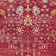 thumbnail image 2 of SAFAVIEH Valencia Grigor Traditional Polyester Area Rug, Fuchsia/Multi, 5' x 8', 2 of 9