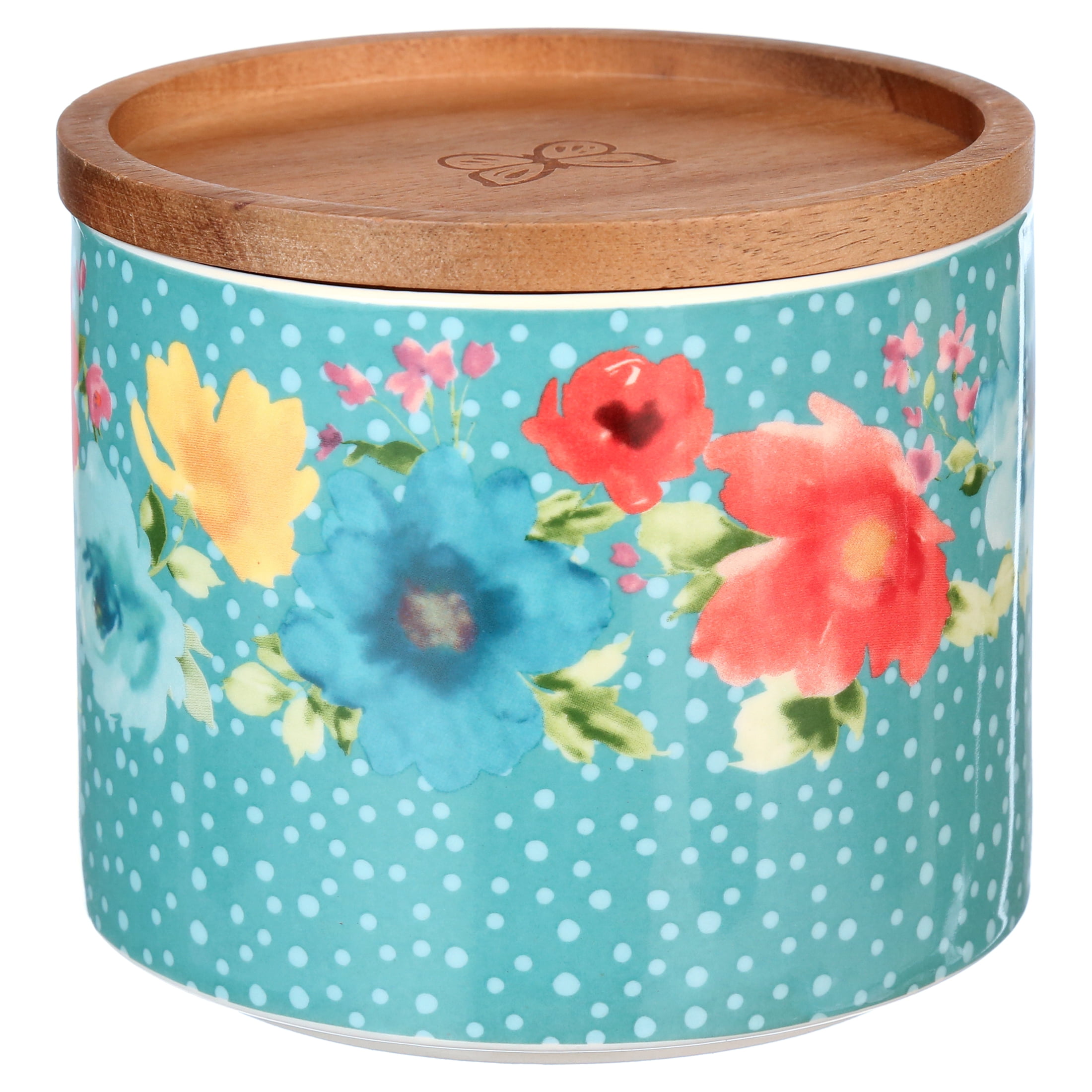 Pioneer Woman Stacking 3-Piece Stoneware Canister Set