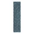 thumbnail image 3 of Unique Loom Trellis Shag Collection Area Rug - Ruth (2' 7" x 12' Runner Navy Blue/Ivory), 3 of 11