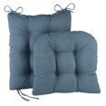 thumbnail image 1 of Klear Vu Omega Juego De Cojines Antideslizantes Para Mecedora Con Acolchado Grueso Y Diseño Capitoné, Incluye Cojín Para Asiento Y Almohada Para Respaldo Con Lazos Para Mecedora De Sala De Estar, 17 X, 1 of 4