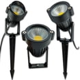 thumbnail image 2 of Lámpara LED para jardín, césped, sendero, calle, IP65, impermeable, decoración de jardinería, luces de patio, 12 V, 220 V, iluminación LED para exteriores, 2 of 5