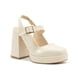 thumbnail image 4 of Zapatilla con Plataforma Elegante Lady Paulina Oficina Vestir marron 25.5, 4 of 7