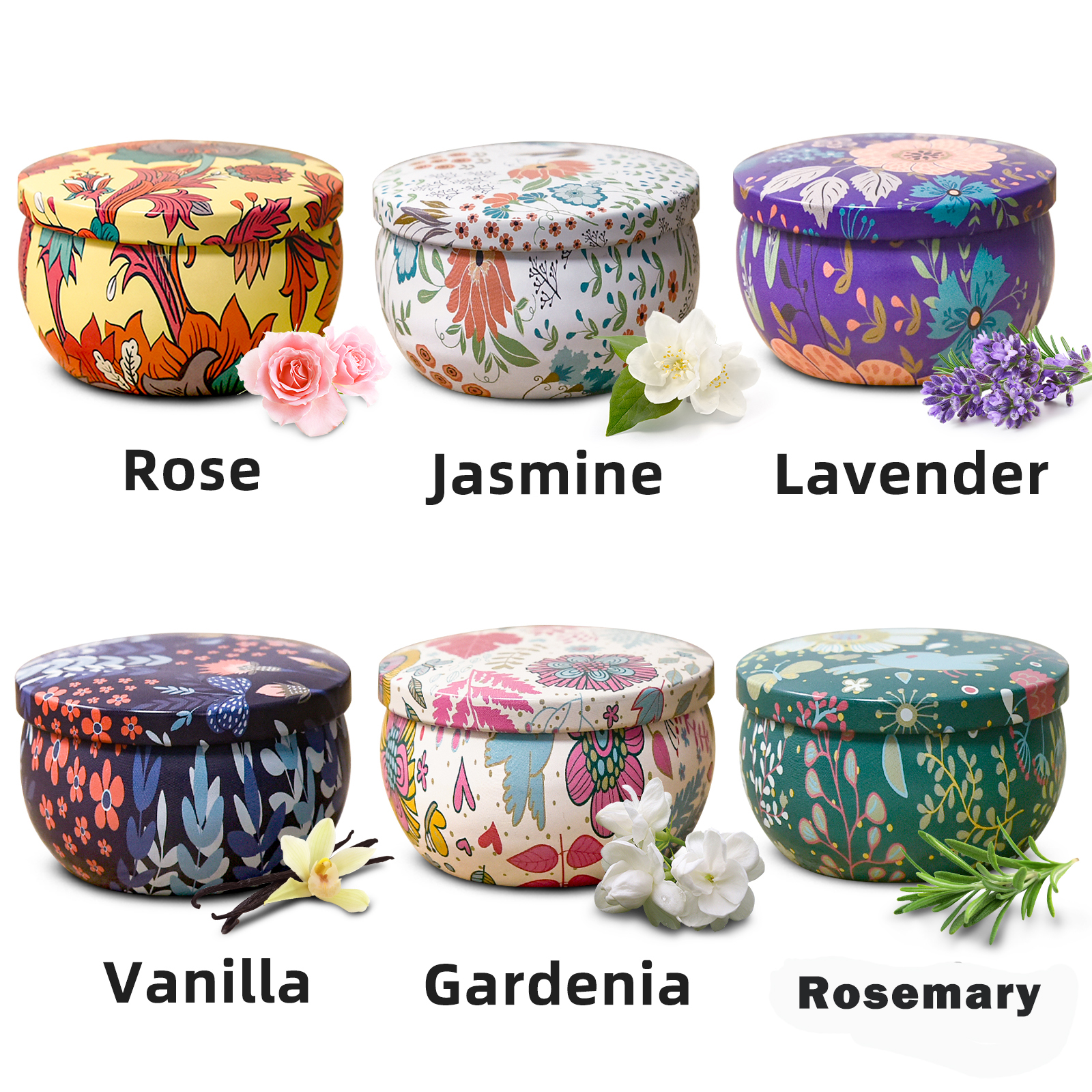 Cacou 6-Pack Scented Soy Wax Candle Gift Set photo 5