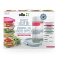thumbnail image 1 of Ello Color Lock 8pc 3.4 Cup Divided  Glass Meal Prep Set, 1 of 5