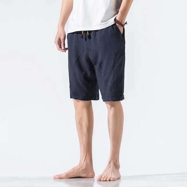 WILLBEST Pantalones Cortos Deportivos de Verano para Hombre, Finos, Holgados, de Talla Grande, Informales, de Trabajo, para Playa