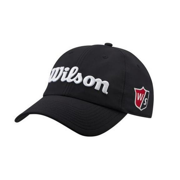 Wilson Staff Pro Tour Junior Golf Cap (Black, Adjustable) Hat NEW