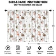 thumbnail image 2 of Blackout Kids Curtains,White Forest Fairy Pattern Childrens Insulated Curtains Set Of 2,Bedroom Essentials,Toddler Room Decor 42"x63", 2 of 5