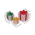 thumbnail image 2 of XGFHYJEH Christmas Gift Boxes Tree Decorations, Christmas Gift Boxes Outdoor Decor, Set of 3 Christmas Lighted Present Boxes, Light up Present Boxes Decoration Outside, 2 of 5