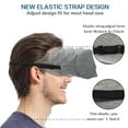 thumbnail image 4 of serony Cotton Sleeping Eye Mask Light Shielding Sleeping Eye Mask with Adjustable Strap for Night Sleeping Nap Travel, 4 of 8