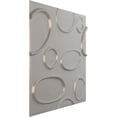 thumbnail image 2 of Ekena Millwork 19 5/8"W x 19 5/8"H Felix EnduraWall Decorative 3D Wall Panel, Textured Metallic Silver (12-Pack for 32.04 Sq. Ft.), 2 of 5