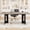 Gray, variant on 71" Modern Dining Table for 6-8 People, Rectangular Wooden Tabletop with Heavy Duty T-Shaped Pedestal Legs for Kitchen & Dining Room-Table Only