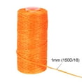 thumbnail image 4 of Unique Bargains Fil à Coudre en Cuir Ciré en Polyester Orange Foncé, 55 Yards, 4 of 6
