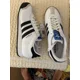 thumbnail image 1 of Ad-id-as MENS SAMOA SNEAKERS SHOES # 675033 WHITE BLACK Size 10 new in box NWT, 1 of 4
