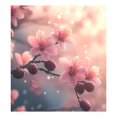 thumbnail image 3 of Dailycode Dishwasher Magnet Cover Magnetic Fridge Door Cover Home Kitchen Decor, Pink Peach Blossoms, 23"x 26", 3 of 6