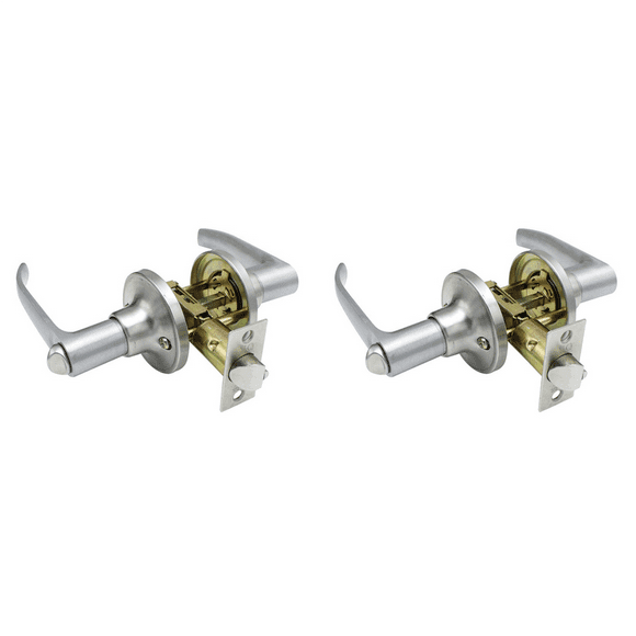 2X Door Handle Lock Entry Sliding Front Doors Entrance Keyed Locks Home Use for Bedroom Living Room Indoor Household