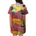 thumbnail image 3 of Bixox Women's Beautiful African Woman Printed Pajama Set 2 Piece Lounge Set Top and Shorts Soft Pajamas, Shorts with Pockets, 3 of 7