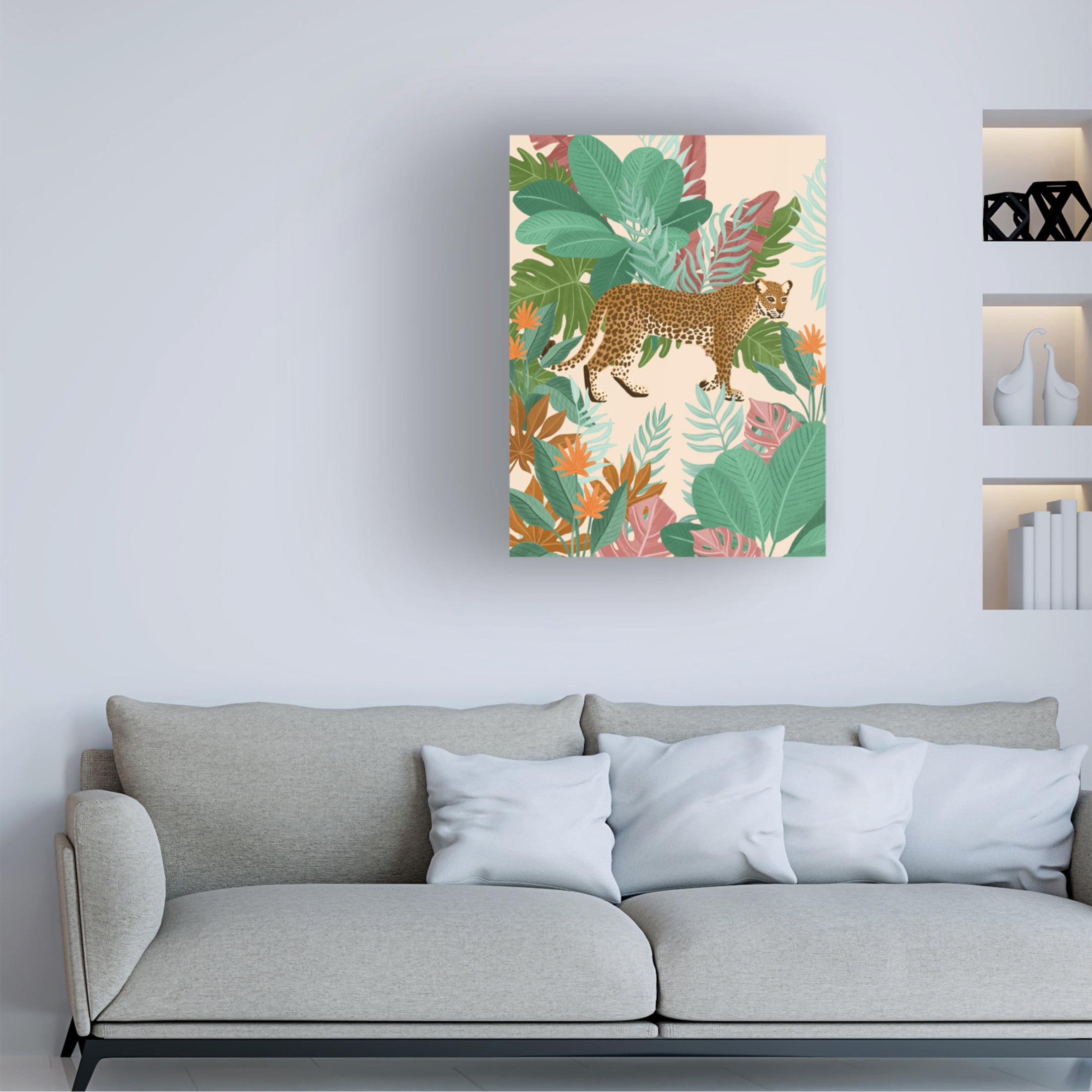 Trademark Fine Art Goed Blauw  Botanic Paradise Canvas Wall Art