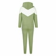 thumbnail image 4 of BXINGOHAI Womens Sweatsuits Color Block Tracksuit 2 Piece Outfits Casual Jogging Sweat Suits Matching Jogger Pants Set Today Sales Green,XL, 4 of 5