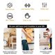 thumbnail image 3 of Mini Caster Wheels for Small Appliances, Self Adhesive Caster Wheels, Stainless Steel Rollers (12 PCS, White), 3 of 5