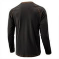 thumbnail image 3 of VJATTWR Men's T-Shirts Solid Color Crewneck Long Sleeve T-Shirts Homewear Pajamas Tops Black M, 3 of 5