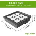 thumbnail image 5 of 8 filtros HEPA para aspiradora Bissell 1154 116 Accesorios de repuesto Filtro lavable, 5 of 5