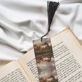 thumbnail image 6 of Kdxio Three Horses Oil Painting Print Metal Tassel Bookmarks,Perfect Gift for Art Lovers and Bookworms Metal Bookmarks for Women, 6 of 8