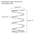 thumbnail image 3 of Unique Bargains 18mmx1mmx30mm 304 Stainless Steel Compression Spring 5.9N Load Capacity 5 pcs, 3 of 5