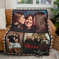 thumbnail image 3 of Custom Blanket Christmas Blanket Gifts for Women/Men/Mom/Dad/Girls/Kids Multiple Colors Sizes Soft Flannel Personalized Customized Blankets with Photos Text Thanksgiving Birthday Presents, 3 of 6