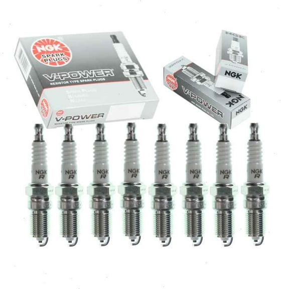8 pc NGK V-Power Spark Plugs compatible with Buick LaCrosse 5.3L V8 2008-2009