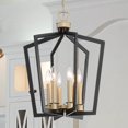 thumbnail image 2 of Vanity Art Farmhouse Vintage 6 Light Lantern Geometric Metal Pendant Ceiling Light Fixture Antique Chandelier Light For Dining Room Living Room, 2 of 6