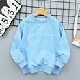 thumbnail image 2 of Mercatoo 18 Month Toddler Girls Boys Sweatshirts Long Sleeve Letter Print Pullover Sweatshirt Tops Girls Spring Autumn Clothes, 2 of 9