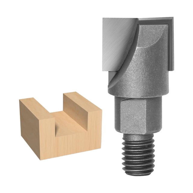 DOLITY Router Bits Flat End Mill Bottom Cleaning Wood Milling Cutter 10x21mm