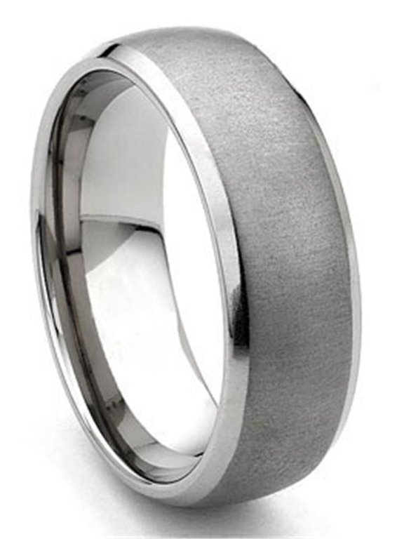 Tungsten Carbide Horizontal Satin Finish Wedding Band Ring Sz 13.0