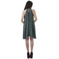 thumbnail image 4 of Moomaya Tunique Imprimée Robe Débardeur Robe Évasée Col Licou Mini Robe d'Été, 4 of 4