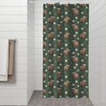 thumbnail image 2 of Green Highland Cow Dinosaur Pattern Shower Curtain 36"x72" ,Bathroom Decorative Shower Curtains Set with 12 Hooks,Modern Waterproof Washable Shower Curtain, 2 of 6