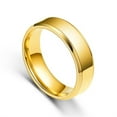thumbnail image 1 of Sonducket Anillo de banda unisex para mujer y hombre, joyería de mano, regalos de vacaciones, oro, tamaño 8 Type1 NO1 Sonducket AP010324-19B, 1 of 6
