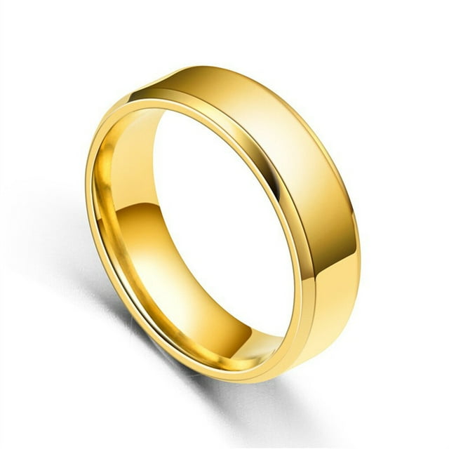 Sonducket Anillo de banda unisex para mujer y hombre, joyería de mano, regalos de vacaciones, oro, tamaño 8 Type1 NO1 Sonducket AP010324-19B