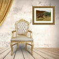 thumbnail image 3 of Degas, Edgar 24x19 Gold Ornate Wood Framed with Double Matting Museum Art Print Titled - The False Start, 3 of 4