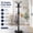 Black 16 Hooks, variant on Modern Metal Coat Rack Stand with Natural Marble Base, Heavy Duty Freestanding Coat Rack with 8 Hooks, Gold Cactus Design for Bags, Jackets, Entryway and Office