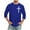 Blue, variant on Men Baseball T Shirt Plus Size 3/4 Sleeve Round Neck Solid Color Shirt Casual Loose T Shirts Comfortable Fit Tee Blouses Blue XXXXXL