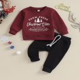 thumbnail image 2 of Baby Boy Christmas Sweatshirt and Pants Set  2 Piece Outfit, 2 of 9