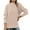 Khaki, variant on IROINNID Reduced Womens Sweater Jumper Turtleneck Pullover Sweater Solid Color Comfy Mid-Length Long Sleeve High Collar Knit Top