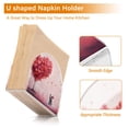 thumbnail image 4 of Valentine's Day Couple Hearts Napkin Holder for Table Clear Napkin Stand Paper Holder Acrylic Organizer Dispenser Napkins for Dinner Kitchen Restaurant Room, 4 of 8