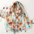 thumbnail image 1 of Cotton And Linen Scarf Women Fashion Wrapped In European AmericanSstyle Color Sunscreen Scarf Long Decorative Shawl Fashion Lady, 1 of 5