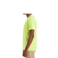 thumbnail image 5 of Hanes Essential-T Hi Visibility T-Shirt for Men GR52 Hi Vis Short Sleeve Crew Neck Tee Safety Green, S, 5 of 5