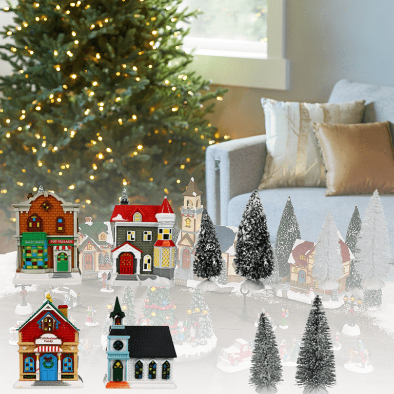 NEW Cobblestone Corners Christmas Miniatures Winter Village Lighted CHURCH
