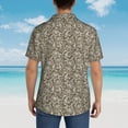 thumbnail image 6 of Haiem Flower Rose Printed Hawaiian Shirt for Men - Men’s Casual Beach Summer Shirts - Stretch Fabric with Modern Fit-Small, 6 of 9
