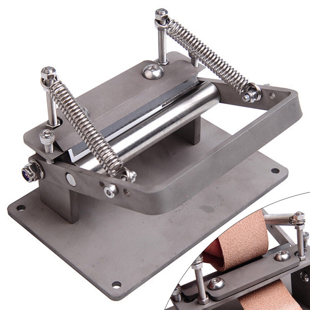 Modern Grey 304 Stainless Steel Leather Peeling Machine, Leather Splitter, Peeling Machine DIY Leather Crafts